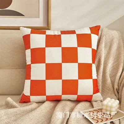 Nordic Plaid Pillow Cover