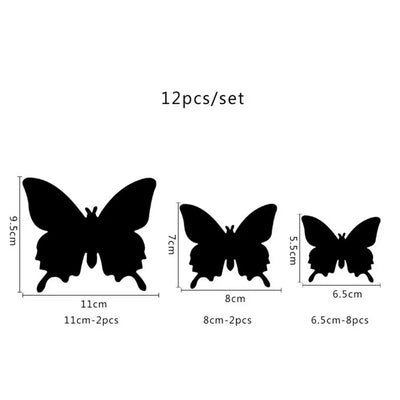 Mirror Wall 3D Butterflies Decal Sticker